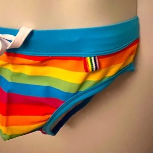 Rainbow Speedo style Brief Swimwear Gay Pride